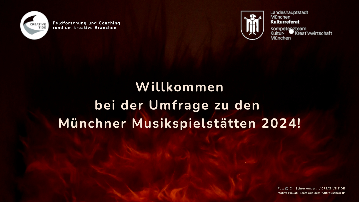 WIllkommen bei der Umfrage zu den Münchner Musikspielstätten 2024!